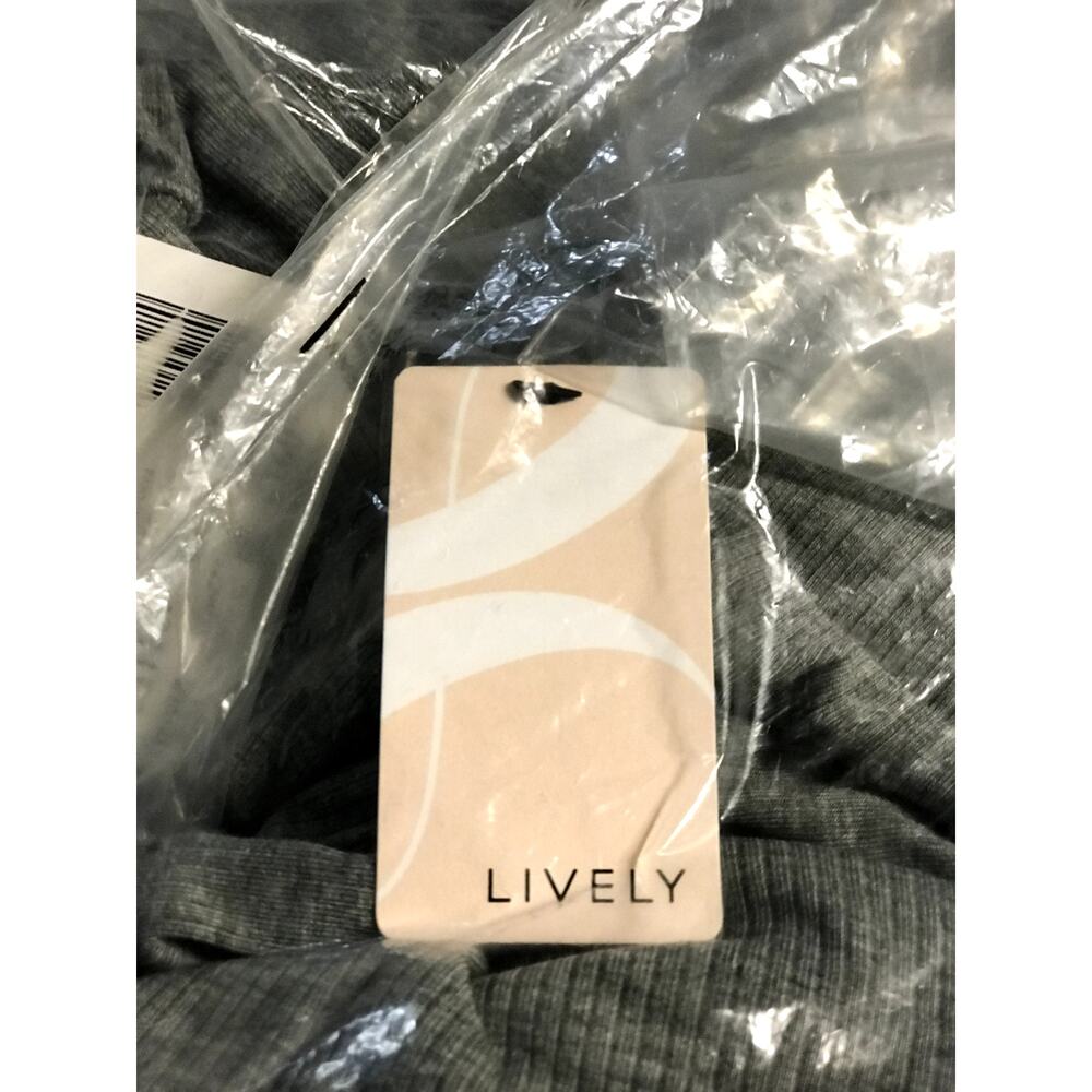 Lively NWT Heather Grey Rib Joggers Pants Size X-Small sweatpants casual lazy xs - Picture 6 of 6